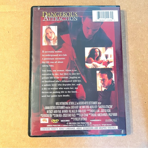 DVD - Dangerous Attraction - Movie - Rare / HTF - Erotic Thriller - Picture 2 of 2